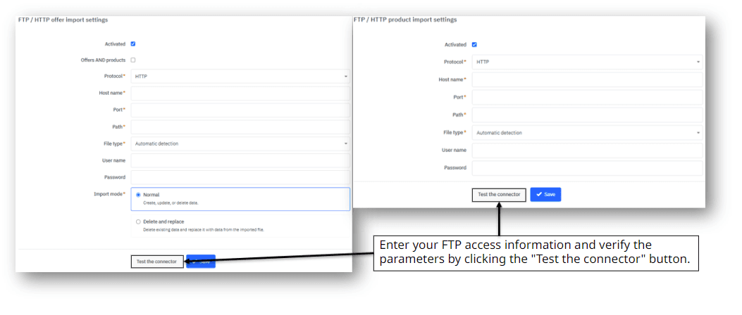 Settings in the Sellers back office​